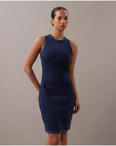 Calvin Klein Jeans - Denim Bodycon Mini Dress