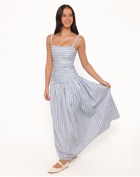 Petal & Pup - Carlisle Maxi Dress - Blue Stripe