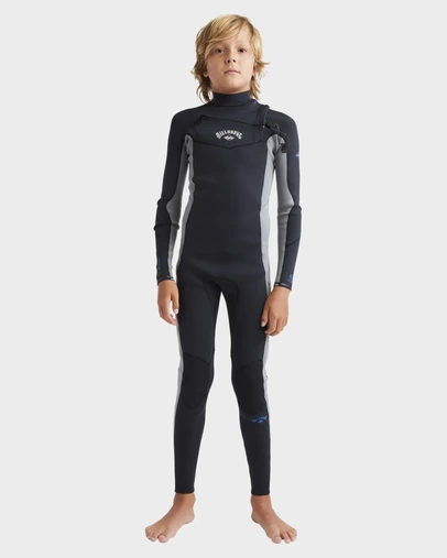Billabong - Boys 8 to 16 3/2mm Absolute Natural Chest Zip Wetsuit