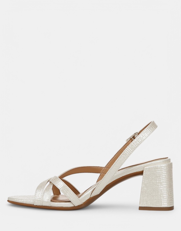 Naturalizer - Demi Block Heel Dress Sandal - Pearl White