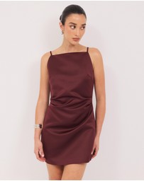 Calli - Marla Satin Mini Dress