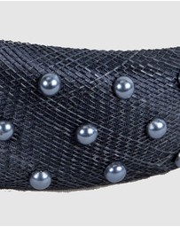 Max Alexander - Navy Sinamay Racing Fascinator Headband