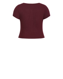 City Chic - Kara Henley Rib Tee