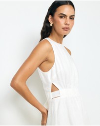 AERE - Mysa Linen Mini Dress