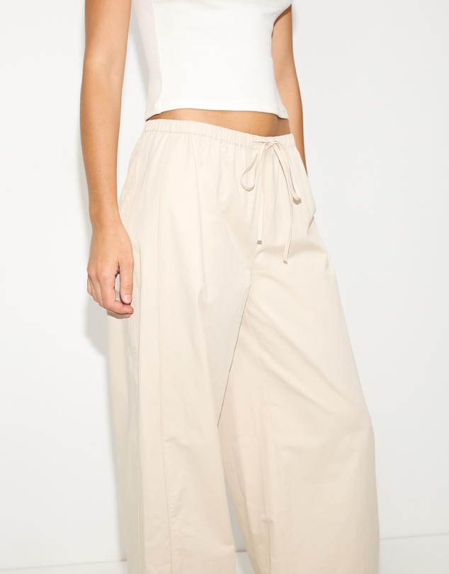 Dazie - Mist Drawstring Wide Leg Pants