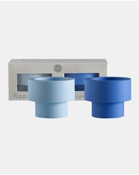 porter green - flipp sml silicone unbreakable candle holder set