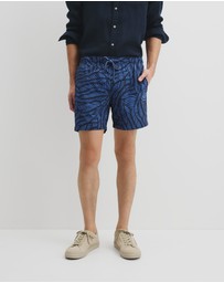 Country Road - Recycled Polyester Leaf Print Swim Short