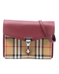 Pre-Loved by Azura Reborn - Pre-Loved Small Leather and House Check Canvas Derby Macken Crossbody