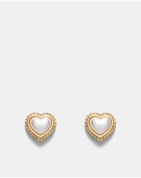 MIMCO - Relic Heart Stud Earrings