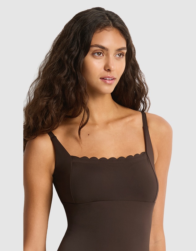 Sea Level Australia - Scalloped Square Neck Bralette One Piece