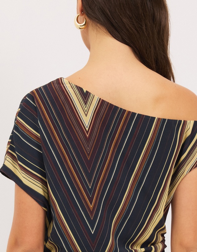 Calli - Lola Asymmetrical Draped Midi Dress