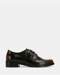 Wittner - Fredi Leather Monk Strap Loafers