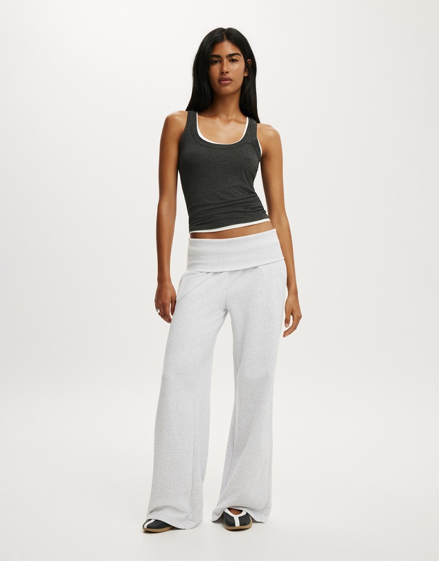 Cotton On - Fold Over Waistband Sweatpant