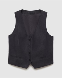 M.N.G - Bali Linen-Blend Suit Waistcoat