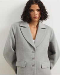 Atmos&Here - Ethel Wool Blend Oversized Blazer