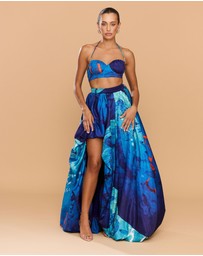 CATHERINE FERRARO - Arielle Halter Crop Top