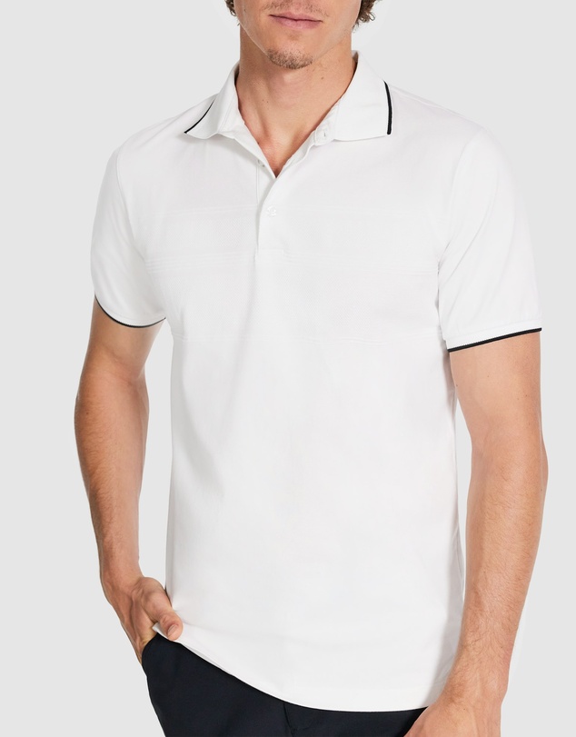 Tarocash - Byram Stripe Tech Polo