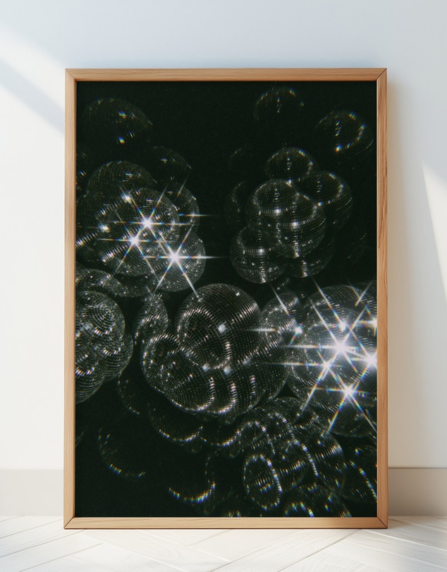 Olive et Oriel - Disco Kaleidoscope - Portrait by Samantha Hearn Art Print