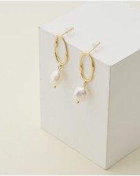 Native Sol - Nola Drop Pearl Earrings
