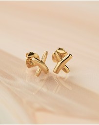 Najo - Kiss Stud Gold Earring