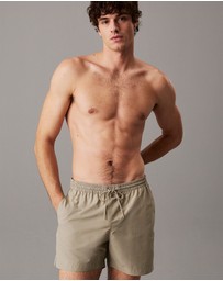 Calvin Klein - Logo Tape Medium Drawstring Swim Shorts