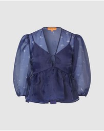 Stine Goya - Organza, LS Bow Top