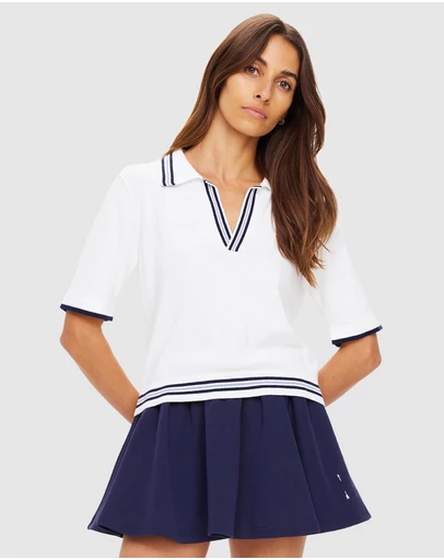 The Upside - Archie Collared Knit Polo