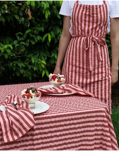 Mosey Me - Sundae Seersucker Apron