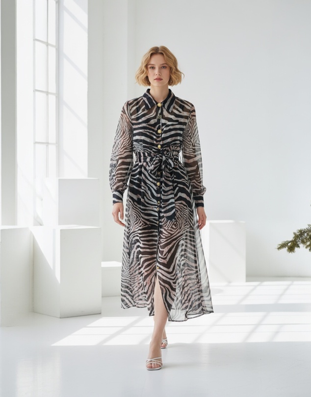 Mossée - Mia Leopard Sheer Dress