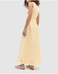 Seed Heritage - Cutwork Midi Skirt
