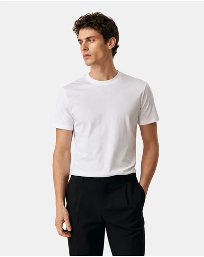 Henry Bucks - MCKINNON & CO Hamilton Cotton Short Sleeve T-Shirt WHITE