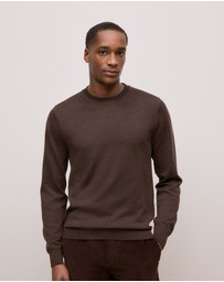 Trenery - Merino Classic Crew in Espresso