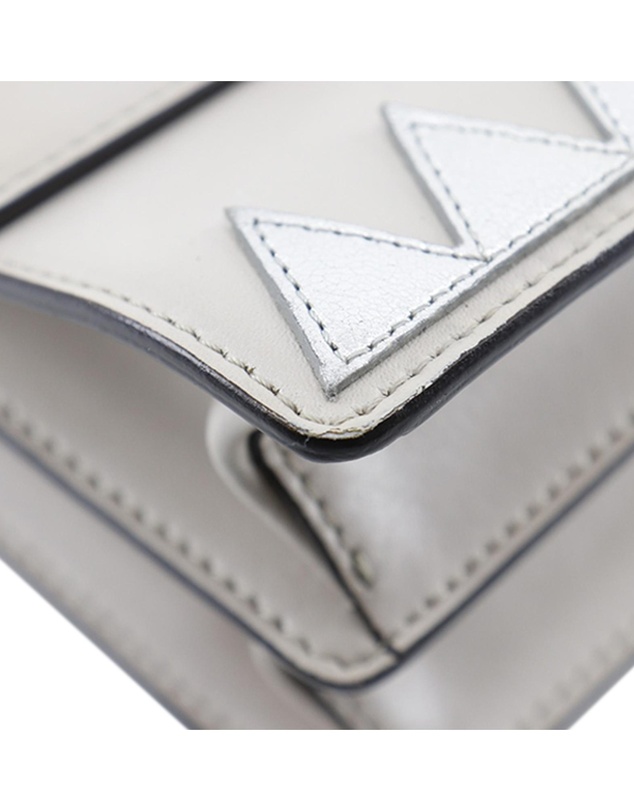 Fendi - Pre-Loved Vitello Liberty Lucido Catalan Small Mirror Hypnoteyes Studded Kan I Crossbody