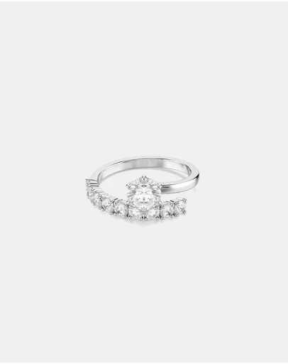 Swarovski - Matrix:Ring Open Whi/Rhs