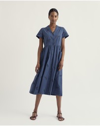 Seasalt - Seasalt Cornwall Blue Fowen Shirt-Style Midi Dress