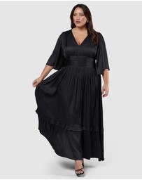 Pink Dusk by Curve Project - Work It Maxi Dress