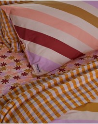 Mosey Me - Mango Seersucker Flat Sheet