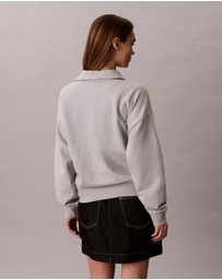 Calvin Klein Jeans - French Terry Relaxed Quarter Zip Sweatshirt