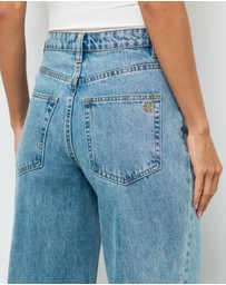 AERE - High Rise Wide Leg Jeans