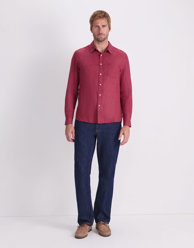 Sportscraft - Linen Long Sleeve Delave Shirt
