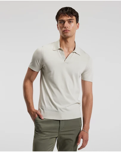Calibre - Tech Shoulder Trim Polo Salt