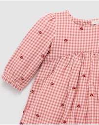 Purebaby - Gingham Toadstool Dress -Kids-Babies