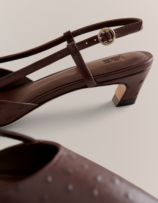 Trenery - Solae Slingback Heel in Mocha