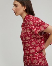 Oxford - Lottie Printed Crop Shirt