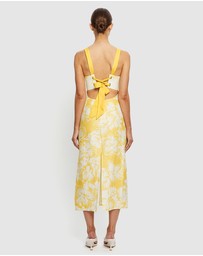 KIVARI - Soraya Tie Back Midi Dress