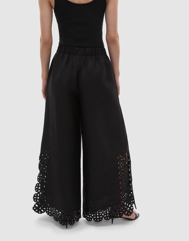 Seed Heritage - Linen Blend Cutwork Pant