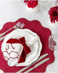 Tablescaped - Burgundy Christmas Tablescape Set