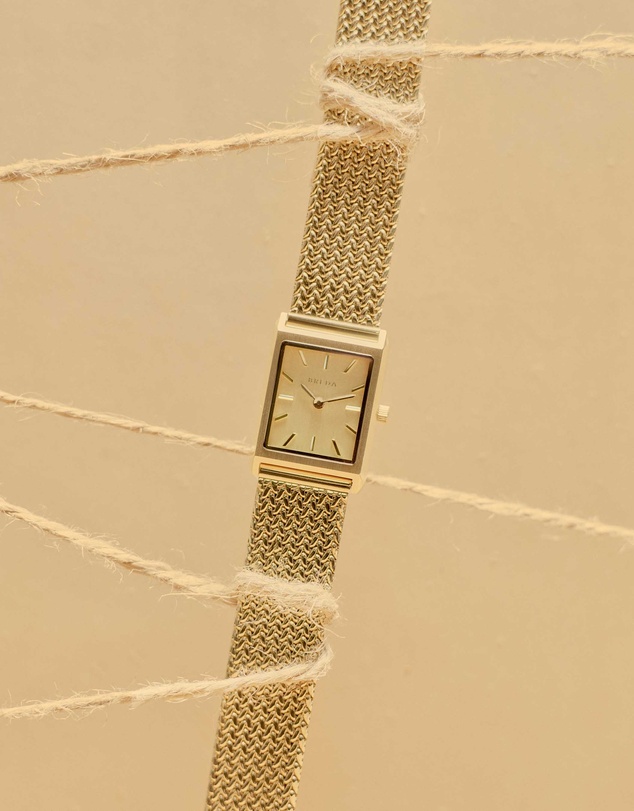 Breda - Virgil Tethered Metal Mesh Watch, 20MM