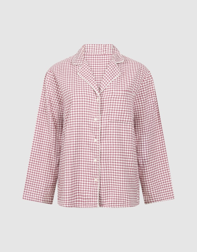 Hunkemoller - Long Sleeve Flannel Check Essential Pants