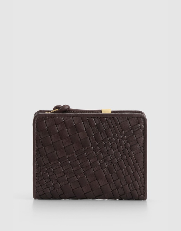 Evity - Kaia Leather Weave Small Wallet